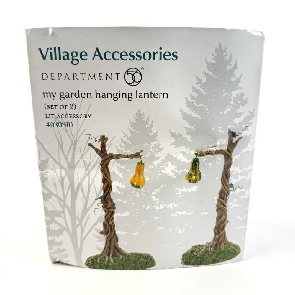 Dept. 56 My Garden Hanging Lanterns Dickens Village Accessory Light Fall 4030910